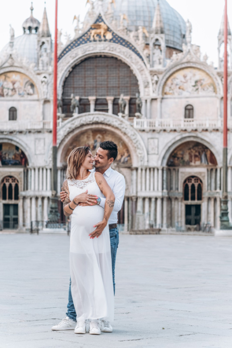 servizio fotografico venezia - foto gravidanza premaman in piazza san marco