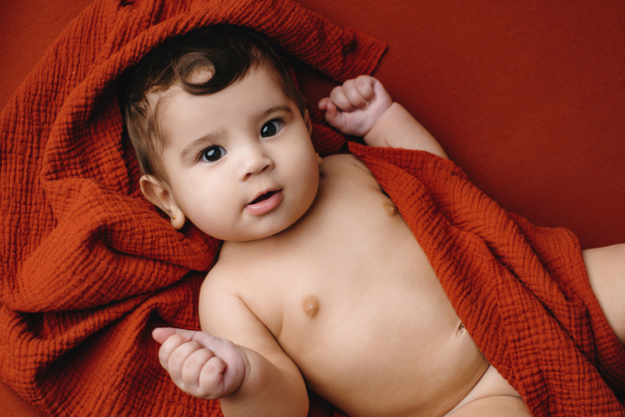 servizio fotografico sitter - bambina di 7 mesi